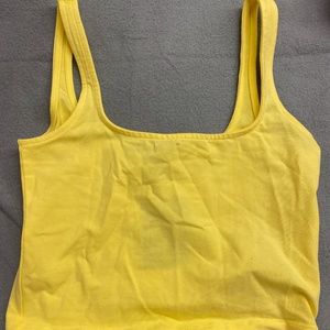Forever 21 Yellow crop top